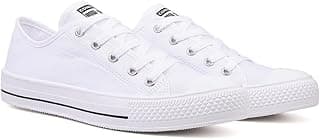 Genérico Tenis Casual Feminino Cano Baixo Branco Moda Leve