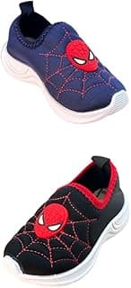 Genérico Kit 2 Pares de Tenis Infantil Teia Aranha Menino Menina Escola Volta as Aulas Brincadeira de Rua Caminhada Corrida Leve e Macio