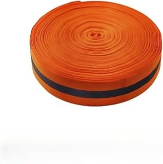 Fita Faixa Refletiva 5cm x 100m 50M 10M Neon Segurança Uniforme Costura Gorgurao Faixa Para Uniforme(LARANJA NEON,10 METROS)