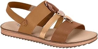 Sandália Modare Flat Ultraconforto 7141.144 Camel/Avelã