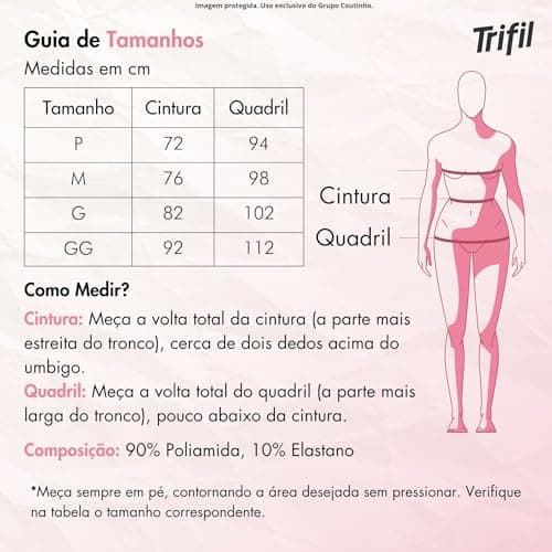 TRIFIL Calça Legging Esportiva Flare Cintura Alta Feminino Adulto, Preto, G