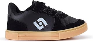 Tênis Infantil Casual Preto e Marrom LGHT com Logo Branca