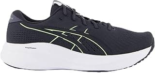 Tênis Asics Gel Excite 11 Cinza com solado branco e detalhes em amarelo