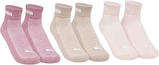 PUMA Kit 3X Pares Meias Cano Curto Sola Atoalhada Grossa Feminina Ref 4885
