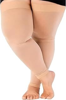 Meia de Compressão 7/8 Plus Size 20–30mmHg OMG! SUPER CONFORT – Melhora a Circulação, Reduz Inchaço, Alivia Dores e Cansaço das Pernas