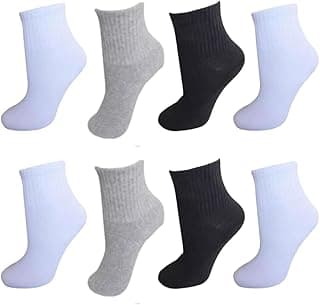 Naimus Kit 6 Pares de Meias Unissex Infantil Cano Médio Alto