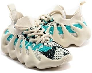 Generic Tênis de corrida infantil para crianças, moderno, leve, tricotado, respirável, tênis de treino, antiderrapante, para academia, corrida, esportes, malha, choque, camuflagem, 5
