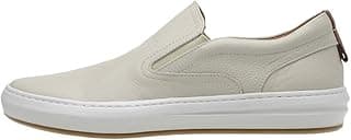 Genérico Sapatênis Masculino Couro Legítimo Premium Float Slip On Lecas Conforto Palmilha em Gel Solado Costurado Luxo