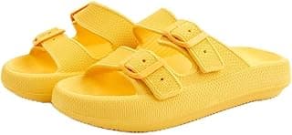 Ortho Pauher Sandália Ortopédica Fly Feet Nuvem City, Amarelo, Tamanho 38/39