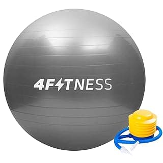 Bola Suiça Premium para Pilates, Yoga e Exercícios, Sistema Anti-Estouro, Resistente, Leve, Capacidade de 150kg, Acompanha Bomba de Ar, Lavável
