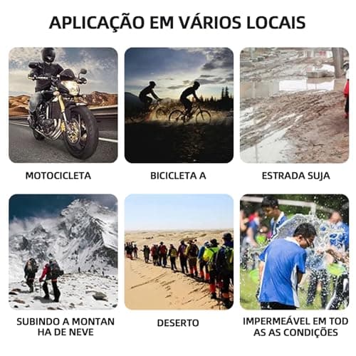 Botas de Chuva Bota Polaina Para Chuva Capa Chuva para Sapato Bota de Chuva Motoqueiro Adulto Unissex Impermeável Para Motociclista(XL)