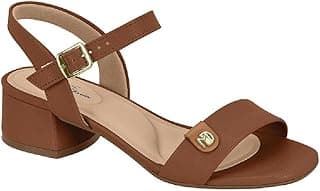 Sandalia Modare Ultraconforto Salto Baixo Ref 7211.101.23649 Nude/camel 34