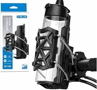 Suporte Universal para Garrafa Bike Giratório 360 Graus Ajustável Porta Copo para Bicicleta Moto E Bike Scooter Fixação Segura Anti Queda Compatível 32 a 77mm Instalação Ráp