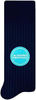 Meias Selene Meia Social Masculina Algodão Penteado Selene 8006