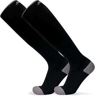 J COLOUR Meia de Compressão Cano Longo 15-30 mmHg melhor Para Academia,Corrida,Varizes,Viagens Melhor para homens e mulheres