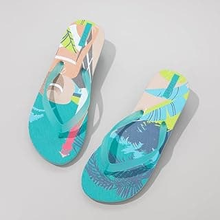 Chinelo feminino estampado verão férias praia piscina sandália tanga