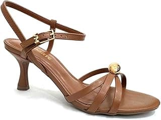Sandália Via Marte Salto Fino 159-008-01 Ganache
