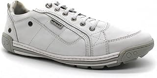 Klaufine Sapatênis Masculino Couro Legítimo Venice Palmilha de Gel Conforto 5805