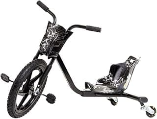 Bicicleta Drift Gira Gira 360°, Ajustável em 4 Posições, 64,5-74,5 cm, Roda Amarela