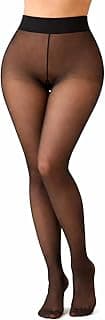 Genérico Meia Calça Térmica Translúcida Peluciada Feminina – Forrada com Pelinho Aveludado Efeito Fina Inverno, Alta Elasticidade, Modeladora, Quente, Elegante para Frio
