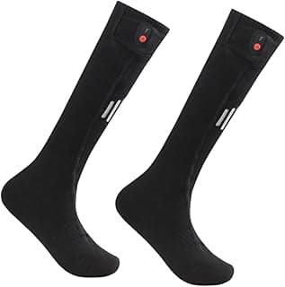Dynwave Meias aquecidas para botas, meias de esqui, ideais para snowboard, caminhadas, camping e patinação no gelo.