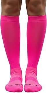 BOB ESPORTES Meia Poliamida Corrida Ciclismo Cano Alto Longo Crossfit Bike Compressão Top Unissex Tamanho Unico 35 ao 43 Anti Bolhas Esportiva Sport Preta Branca Azul Rosa