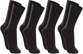 Genérico Lupo Kit 4 Pares de Meia Social Sportwear, Algodão Ultrasoft, Cano Longo 23cm, Tamanho Único 37-44, Preto, Masculino