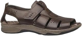 SANDÁLIA MASCULINA PEGADA 132256 EM COURO COM AMORTECEDOR
