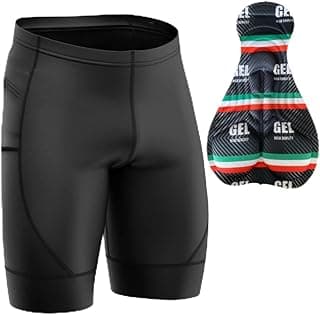 Genérico Bermuda de Ciclismo Masculina Forro Gel Short