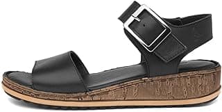 Hush Puppies Sandália feminina de salto com tira no tornozelo