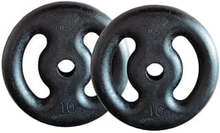 Kit com 2 Anilhas de Ferro Fundido de 10 Kg