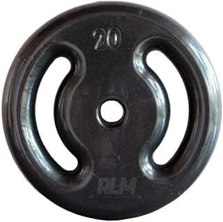 Anilha Emborrachada 20 Kg - Preta