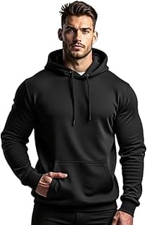 GuGi Moletom Canguru Liso Blusa Unissex Algodão Flanelado Bolso Frontal Capuz Ajustavel Moda MLT01-LISO