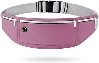 Pochete Esportiva Slim para Corrida e Academia – Porta Celular de Cintura Ajustável (Rosa Queimado)