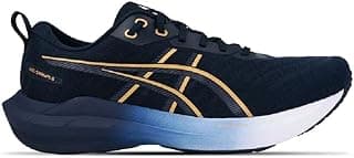 Tênis Masculino Gel Shogun 8 Asics Azul/Dourado com detalhes em relevo