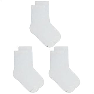 Kit 3 Pares Meia INFANTIL Cano Médio Mash Soquete Algodão Blend Lisa