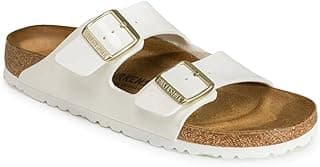 BIRKENSTOCK Sandálias femininas de couro com palmilha macia Arizona