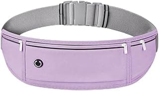 Pochete Esportiva Slim para Corrida e Academia – Porta Celular de Cintura Ajustável (Violeta)