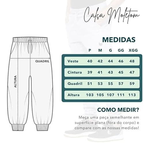 Calça Moletom Masculina Confortável Com Bolsos Cinza Claro Mescla M
