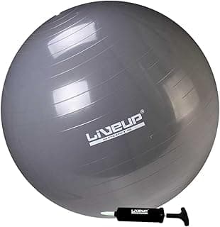 Bola Suiça Premium - 65cm - Cinza, LiveUp Sports