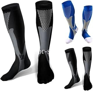 Genérico Meias de Esqui Masculinas ski 2 Pares Meias Térmica de Inverno para Esportes, Botas Longas Caminhadas e Montanhismo, Termicas para Neve, Botas Longas, snow Tamanho 35-45, 2 Pares
