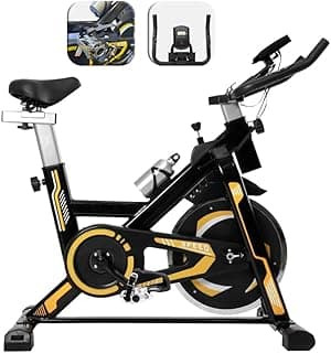 Bicicleta Spinning Com Roda De Inércia De 13kg Bicicleta de Spinning Personalizada, Bicicleta de Ciclismo Indoor para Fitness Suporta 150kg Sensor Cardíaco Monitor Digital Correia Silenciosa