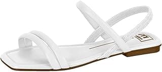 Sandália Rasteira Feminina Branco Moleca 5462.111