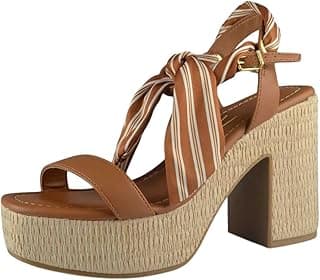 Sandalia Feminina Salto Grosso Plataforma Elegante Vizzano