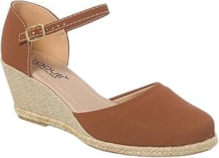 Genérico Sandália Anabela Espadrille Corda Salto Baixo Feminina Moda
