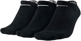 NIKE Meias de treino invisíveis com amortecimento de desempenho (3 pares)