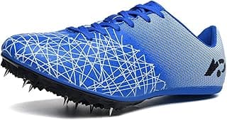 DEORUMN Tênis masculino Track Spike profissional de campo e pista respirável para corrida e salto alto