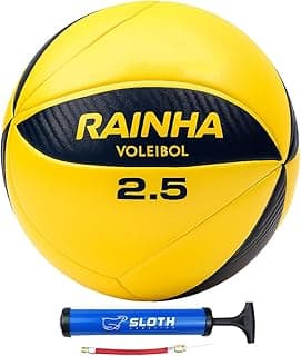 Bola de Vôlei Rainha VL 2.5 - Perfeita para Jogos em Areia e Quadra, Amarela