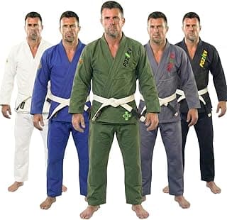 POZTEV Quimonos Brazilian Jiu Jitsu Gi para homens e mulheres BJJ Gi Grappling Kimonos tecido leve pré-encolhido uniforme de artes marciais