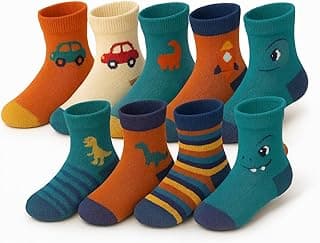 Genérico Kit 12 Pares Meia Infantil Cano Longo Menino Com Desenhos Divertidos Para Criança Confortável